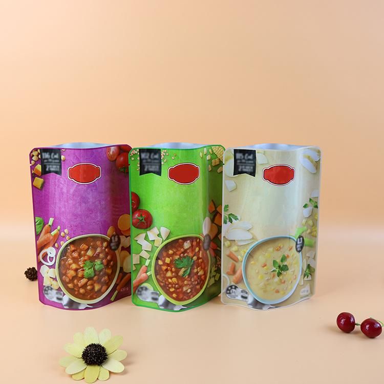 Custom Food Grade Flexible Plastic Packaging Cooking Retort Sealing Pouch