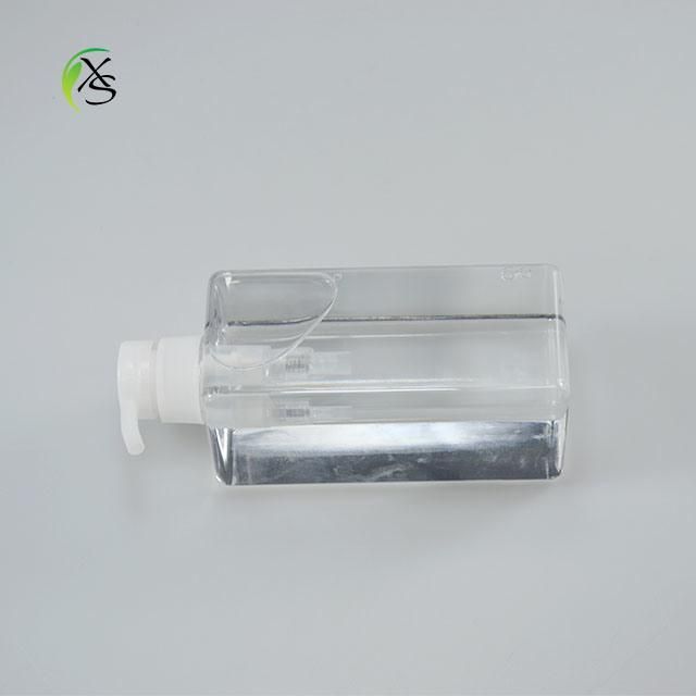 Square Shampoo Bottles Dispenser Liquid Soap Packaging Plastic Shampoo Bottle with 580ml Capacity