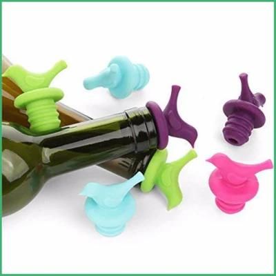 Custom Reusable Wine Cork Stopper Hot-Selling High Quality Silicone Wine Bottle Stopper for Promotional Gift