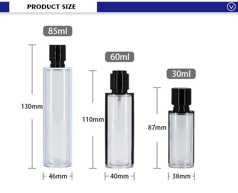 Best-Selling 30ml 60ml 85ml Transparent Spray Plastic Bottles