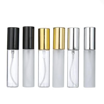 10ml Spray Atomizer Perfume Bottle 3 Color Cap Glass Sample Cosmetic Container Refillable Travel Empty Scent Bottle