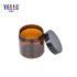 Eco-Friendly Customize OEM/ODM Amber Pet Plastic Cosmetic Cream Container Jar