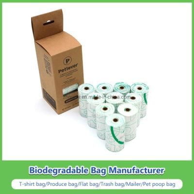 China 100% Biodegradable Bags and Compostable Pet Poop Bags Dog Waste Bags Manufacturer/Supplier/Wholesale/Factory
