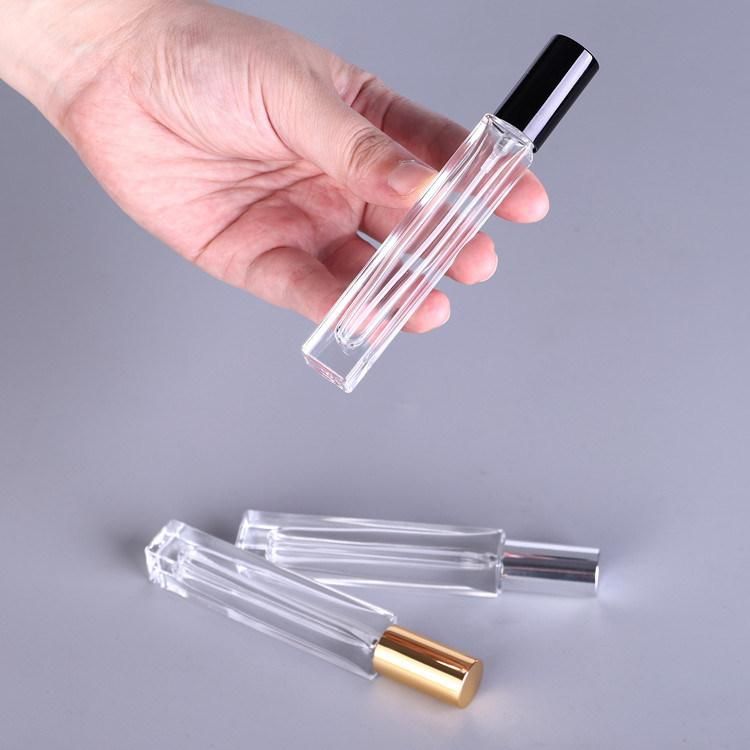 10ml Refillable Press Pump Glass Spray Bottle Oils Liquid Container Perfume Atomizer Travel