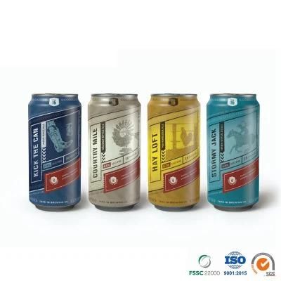 Food Grade Beverage Beer Drinks Custom Printed Standard 16oz 473ml Aluminum Cans