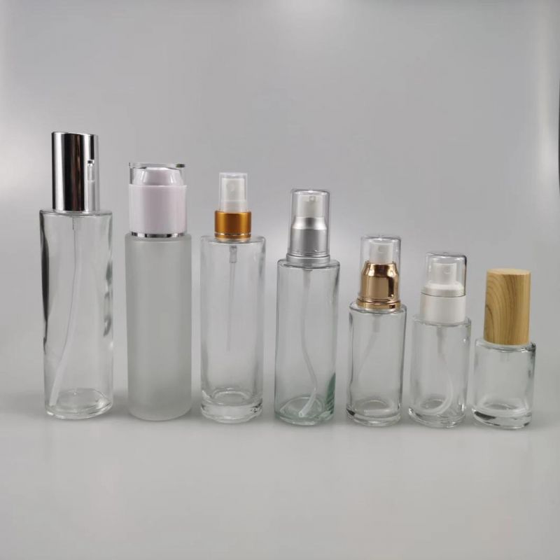 Custom Logo 20ml 60ml 100ml Clear Transparent Glass Perfume Spraying Bottle