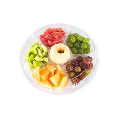 Disposable Grape Fruits Supermarket Large Plastic Fruit Tray Salad Containers