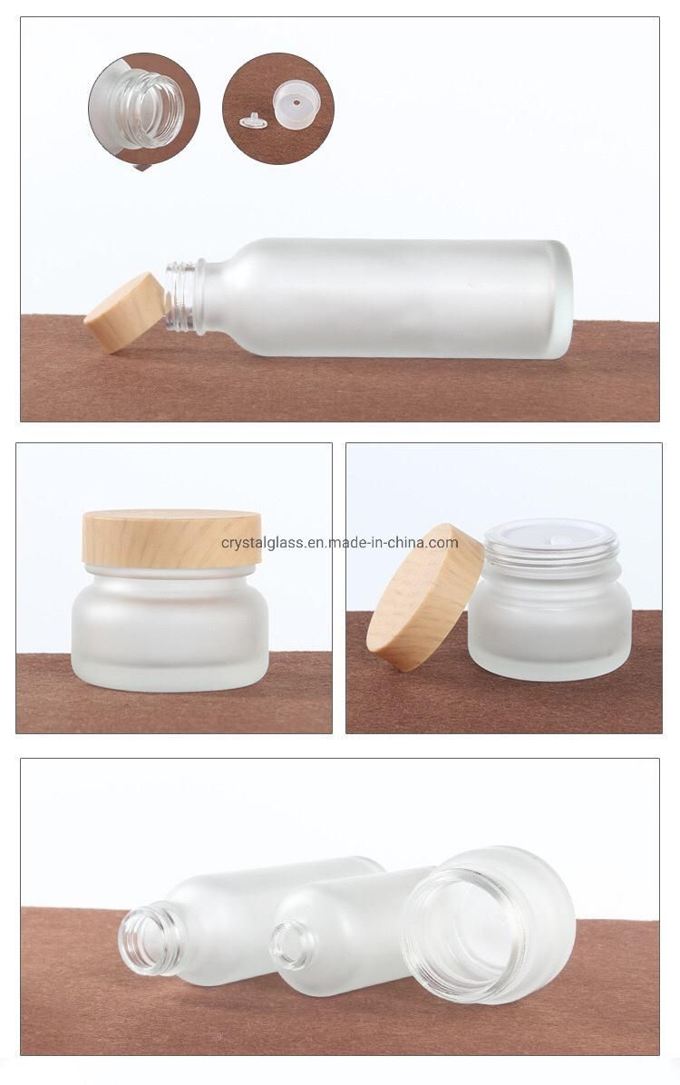50g New Shaped Cream Packing Jar with Wooden Caps
