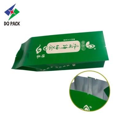 Dq Pack Custom Logo Mylar Bag Custom Printed Plastic Packing Bag Side Gusset Bag for Tea Packaging