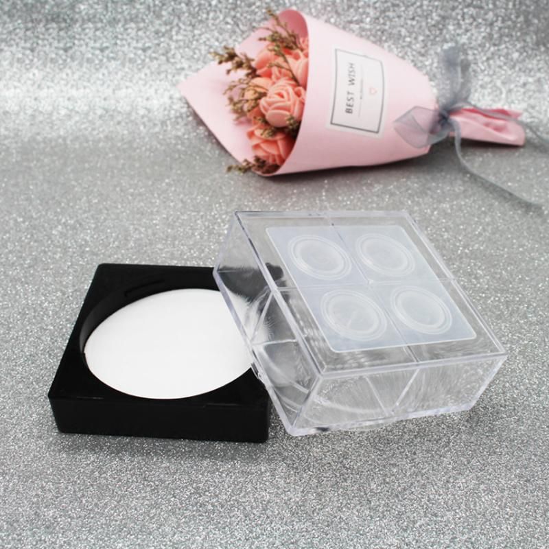 Hot Sell Product Makeup Packaging Custom Logo Plastic Empty Round Transparent Loose Powder Jar with Sifter