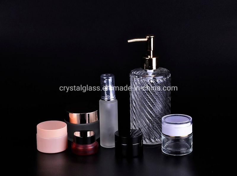 Reusable Glass Portable Water Bottle with Cap 550ml