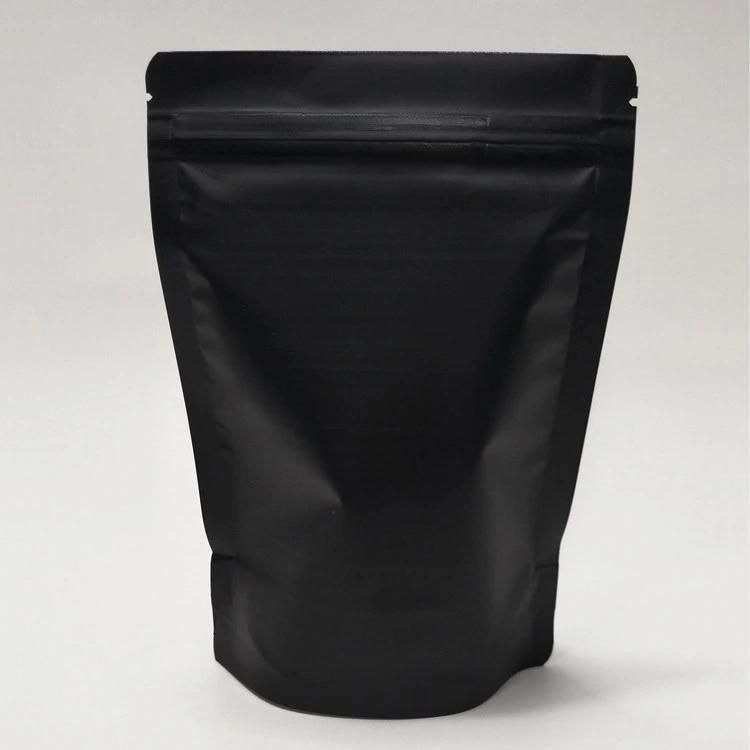 250g Matte White and Matte Black Stand up Zipper Bag