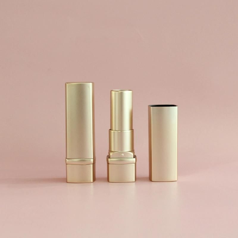 Square Shape Empty Pink Lipstick Tubes Packaging Custom Lipstick Container