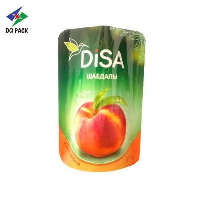 Customized Stand up Perforated Pouch Heat Seal Doypack Juice Packaging Bag