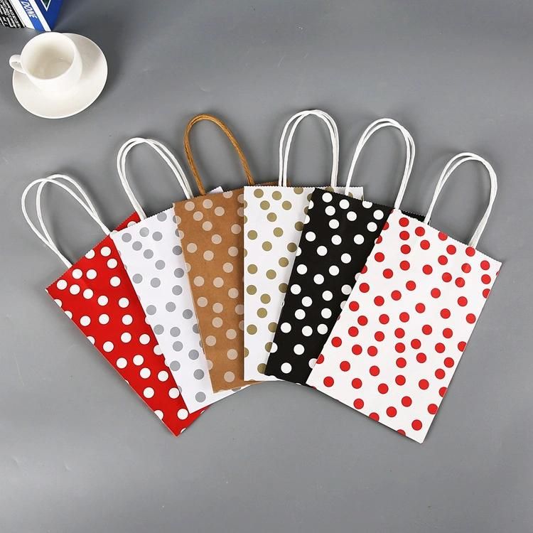 High Quality Kraft Paper Shopping Package Bag with Handle