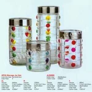 Storage Canister Jar and Glass Storage Jar