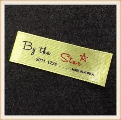 Custom Woven Brand Name Logo Neck Collar Label