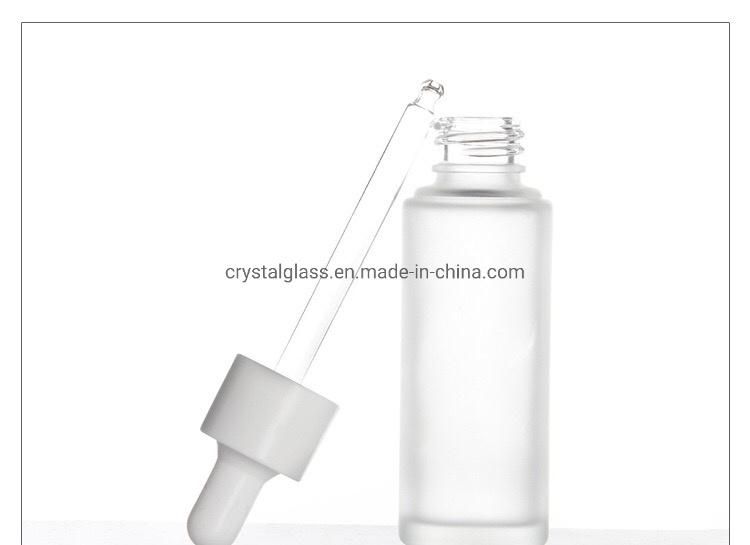 30ml White Color Essential Oil Glass Dropper Bottles