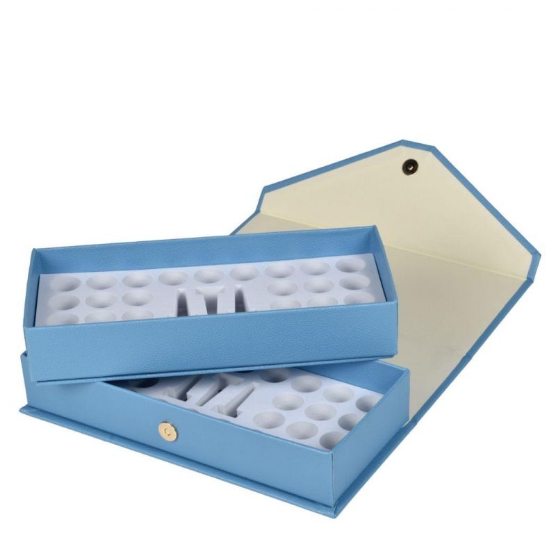 High Quality Luxury Cosmetic Packaging Cosmetic Paper Box Packaging with Snap Inside EVA Tray Paper Packaging
