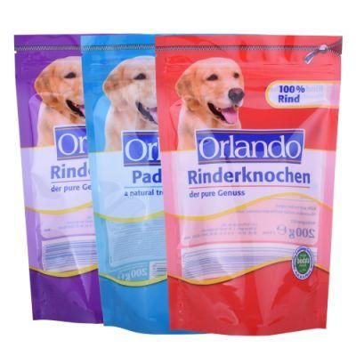 High Quality Window Stand up Pouch Zip Lock Bag for Pet Dog &amp; Cat Food Packaging