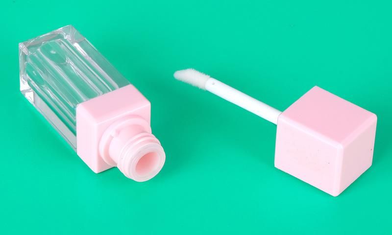 Manufacturer Elegant Pink Top Cap Lip Gloss Tube Lip Gloss Case Lip Gloss Container