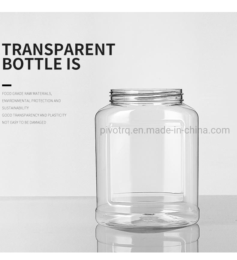 1200ml 40oz Clear Wide Neck Pet Plastic Jar for Food Container