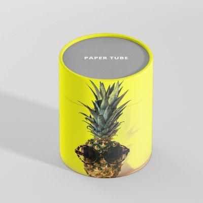 Firstsail Custom Printed Luxury Nut Dried Fruit Paper Food Can Packaging Dry Pineapple Vegetables Cylinder Tube Box