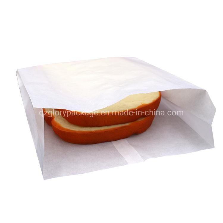 Heat Seal Greaseproof Fast Food Paper Bag