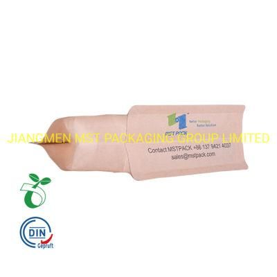 Natural Compostable Rough Matte Packaged Bag for Nuts Spices Food