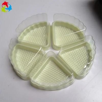 PP Pet Plastic Pie Slice Container Triangle Cheese Cake Box