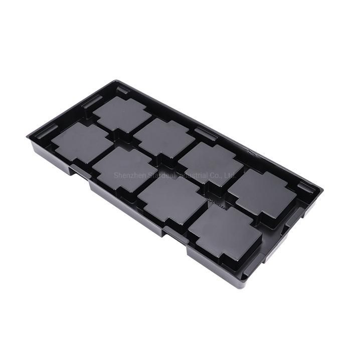 Custom Black Batteries Battery Inner Pack PS Plastic Electronic Tray