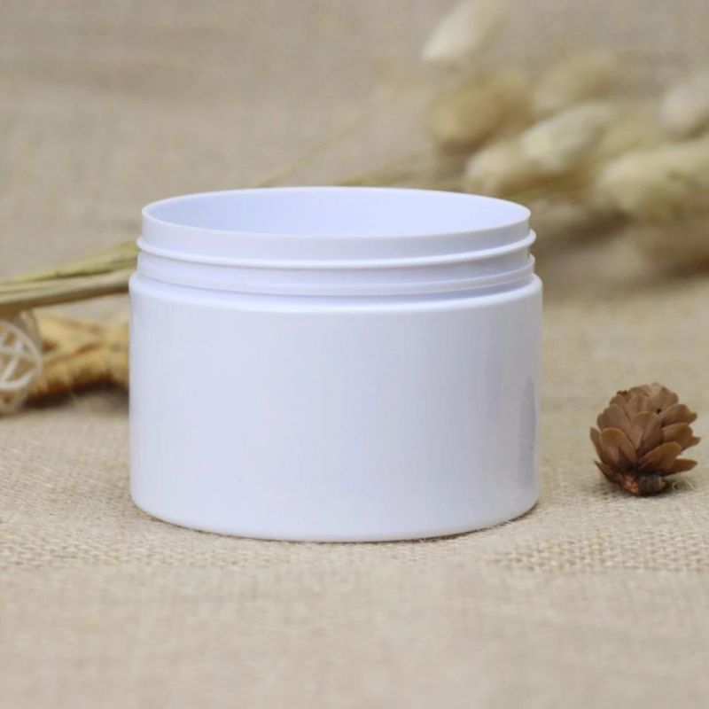 230g Plastic Cosmetic White Jar Pet Bottle for Hand Cream Scrub Cream