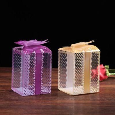 Transparent Plastic Folding Gift Chocolate Candy Packaging Box