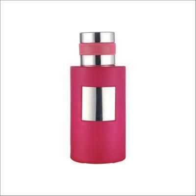 100ml Cylindrical UV Spray Paint Perfume Bottle Glass Bottles with Grooves That Can Put Nameplates Can Be Customized Color