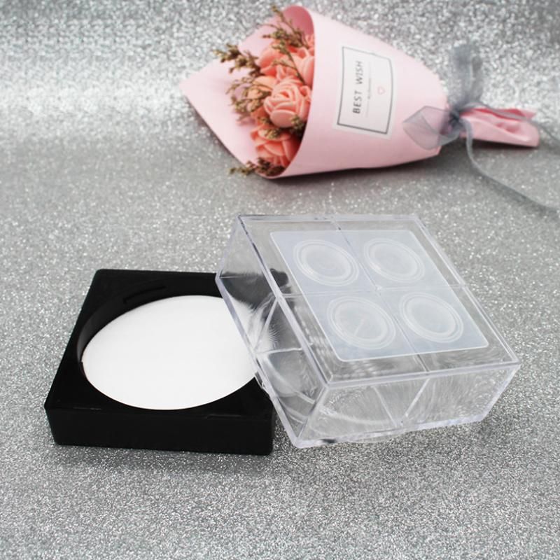 Hot Sell Product Makeup Packaging Custom Logo Plastic Empty Round Transparent Loose Powder Jar with Sifter