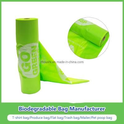 Custom Cornstarch 100% Biodegradable Clear Fruit Vegetable Plastic Produce Bags on Roll for Supermarket with Ok Complast Certificate
