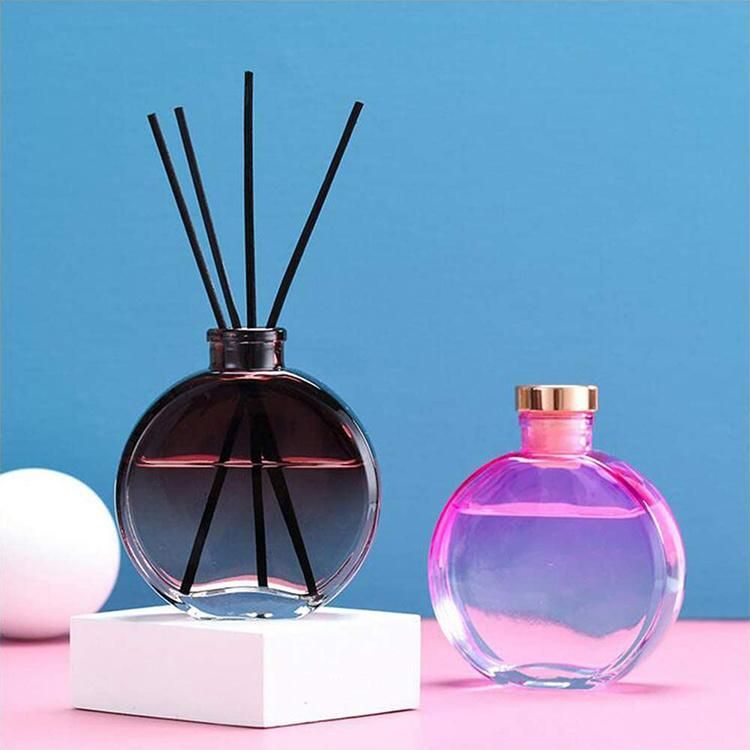 Wholesale Luxury Clear Frosted Colored Empty 100ml 150ml Flat Glass Aroma Reed Diffuser Bottle