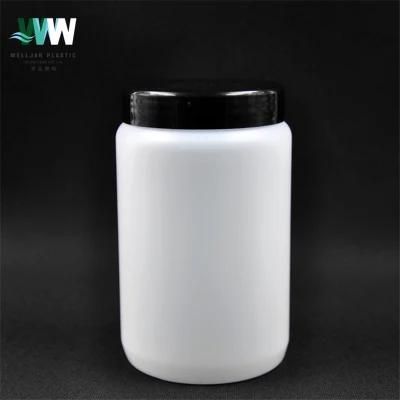 1000ml 1L Cosmetic Packaging Wholesale Wide Mouth HDPE Plastic Bottle