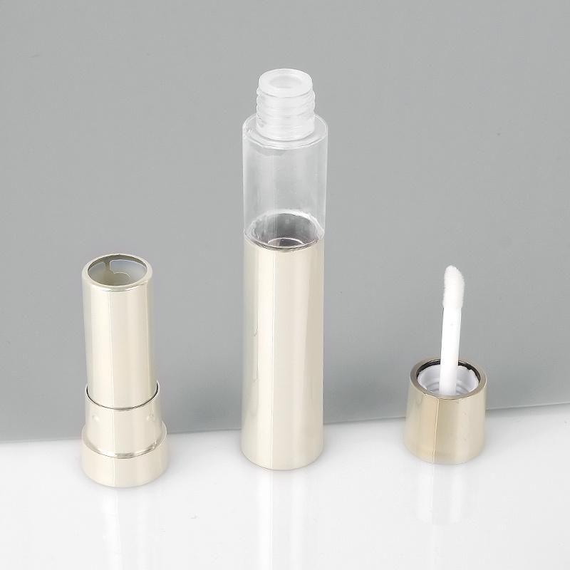 High Quality Professional Makeup Plastic Empty Refillable Round Lip Glaze Tube Lip Gloss Containers