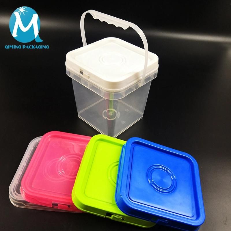 Food Grade Durable Custom 1L-20L Plastic Container Transparent