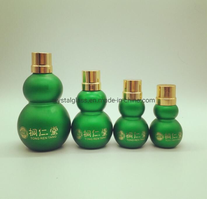 10ml 20ml 30ml 50ml 100ml Gourd or Round Shaped Amber Essential Oil Cosmetic Bottle with Dropper