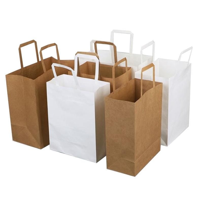 Recycled Food Packaging Brown Kraft Lunch Paper Bag Bread Bag