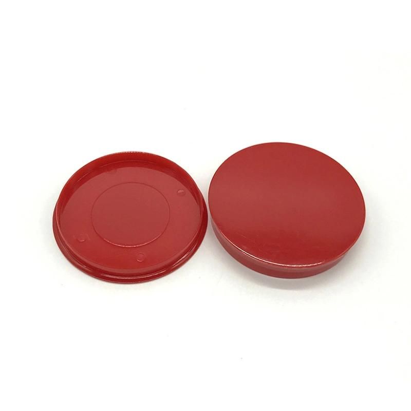 Empty Round Custom Red Plastic Compact Case for Pressed Powder Plastic Container Blush