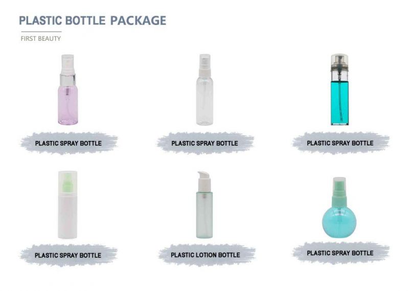 250ml Square Bottle with Sprayer White Plastic Spray Bottle