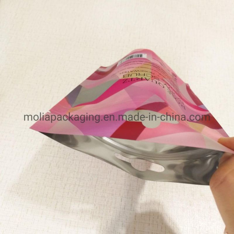 Aluminum Foil Zip-Lock Bags Stand up Pouch Matt Color with Logo Printed Laminated Foil Doypack Coffee Tea Packaging Bags with Zipper