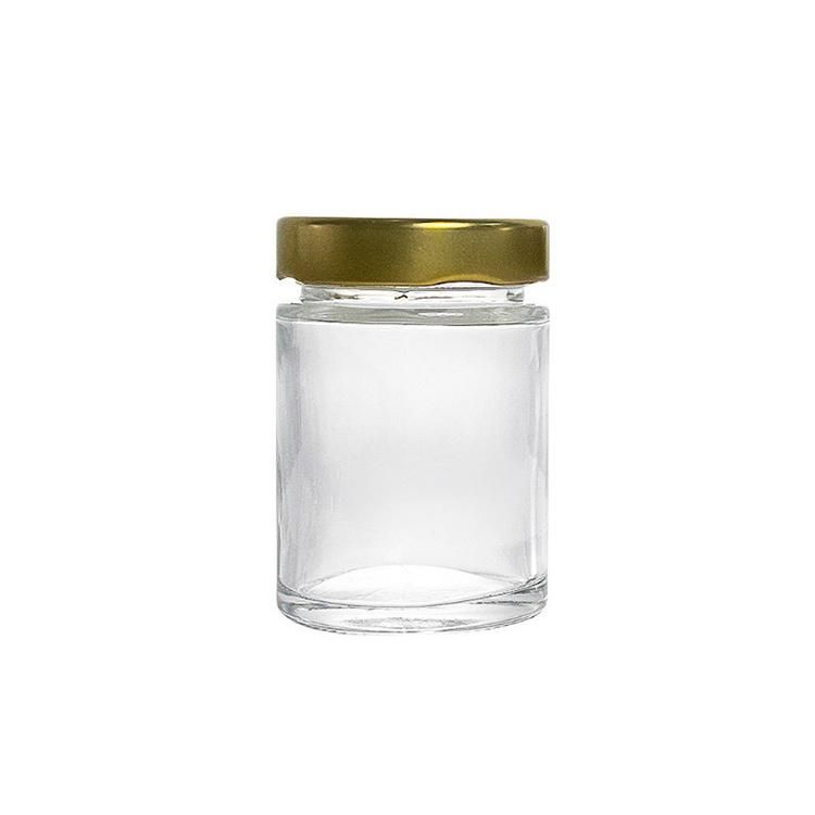 380ml Straight Side Jam Good Honey Glass Jar with Deep Lid