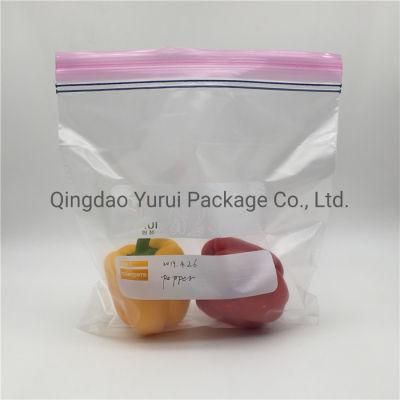 Custom Printed LDPE Food Grade Freezer BPA Free Double Zipper Reclosable Bag Gallon