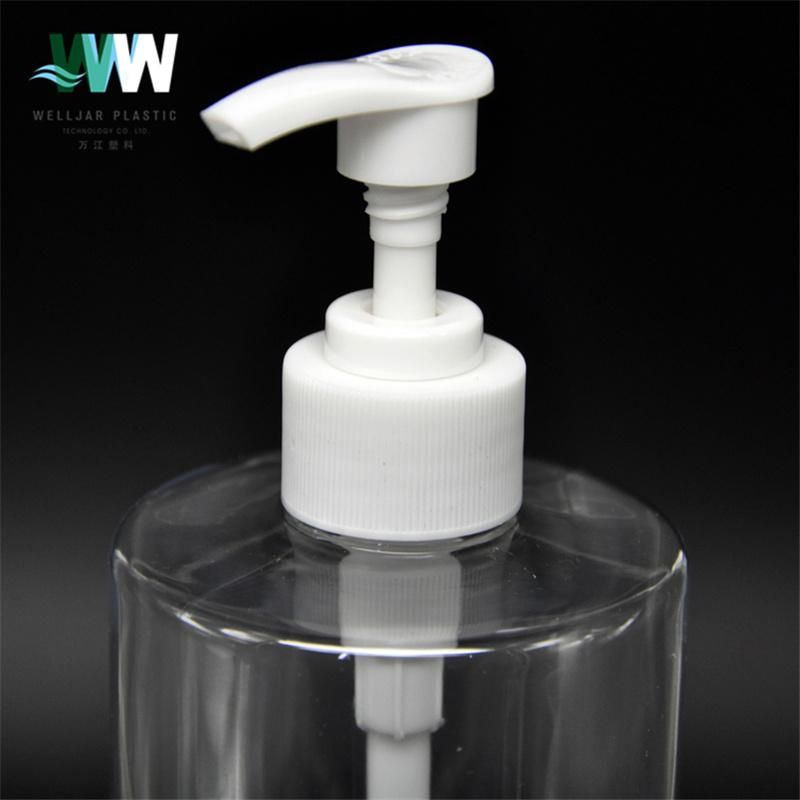 750ml Plastic Pet Flat Shoulder Bottle with Lotion Pump