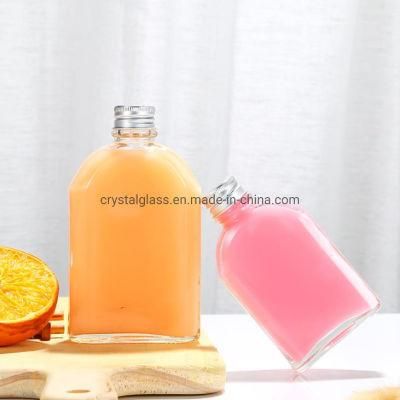 100ml 200ml 250ml 350ml Wholesale Bulk Empty Carbonated Sodas Flat Glass Bottles with Aluminium Lid