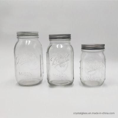Glass Mason Jars Canning Jars 32 Ounce 1 Quart Wide Mouth Glass Jam Jars with 2 Piece Lids